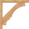Ekena Millwork Balboa Block Smooth Bracket w/ Offset Brace, Western Red Cedar, 3 1/2"W x 20"D x 20"H BKT0402X20X20BOA05SWR - alternate 4